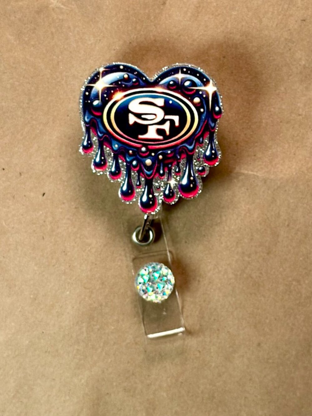San Francisco 49ers Badge Reel | Football ID Holder